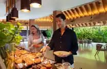 The modern restaurant at the resort offers a contemporary dining experience.
